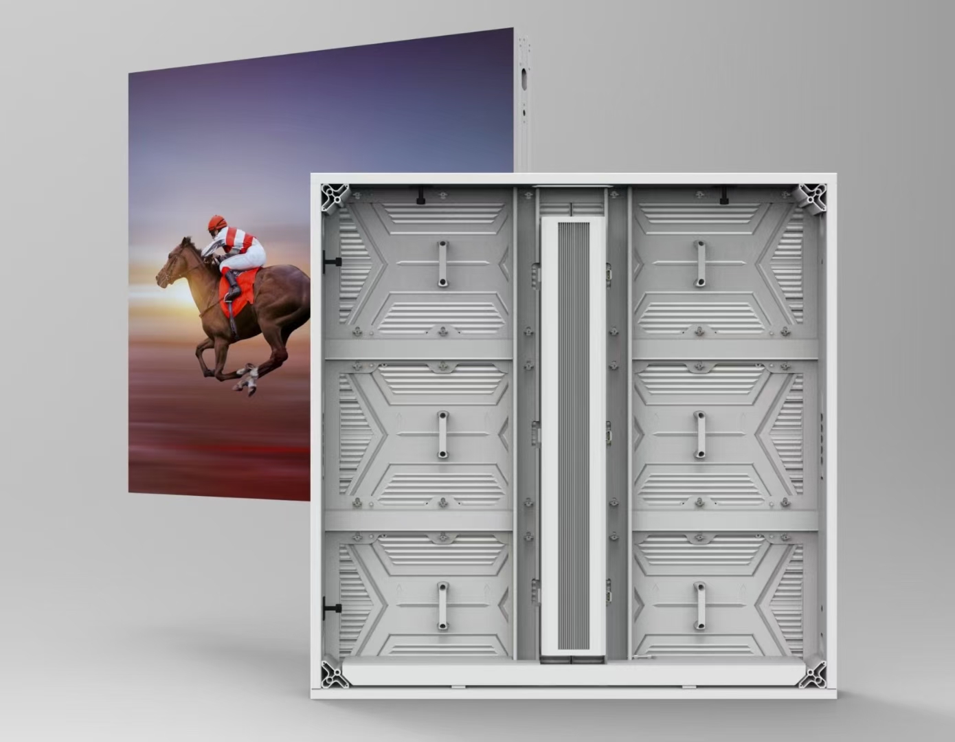 Die-cast aluminum LED module rear